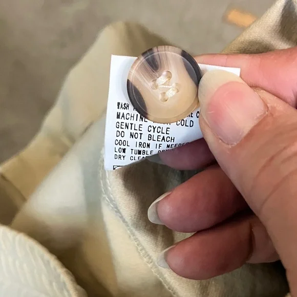 Beige Women's High-Waist Casual Shorts - Picture 6 of 6